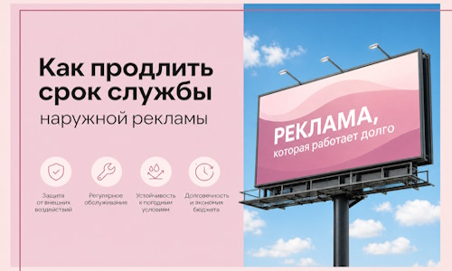 Как продлить срок службы наружной рекламы в Оренбурге