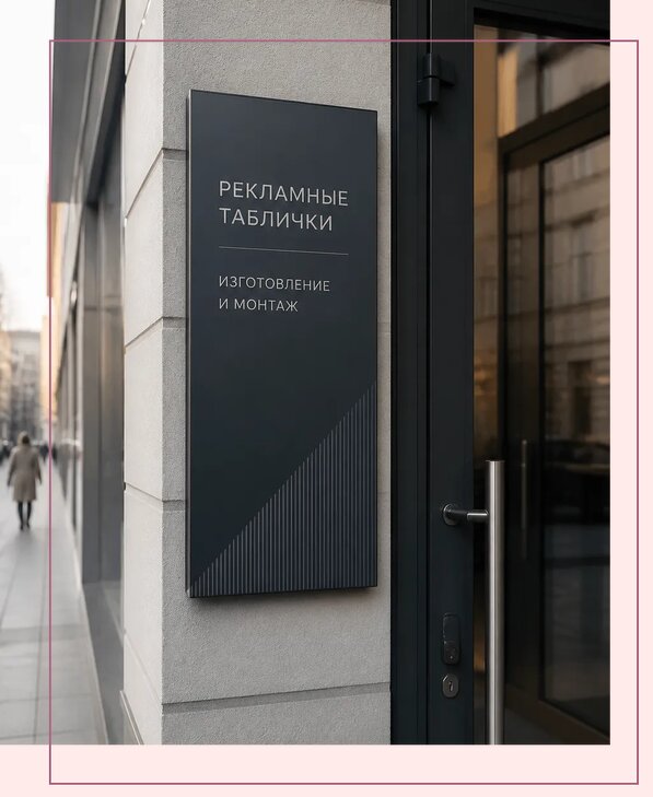 Рекламные таблички в Оренбурге по цене от 4576 р. | Аванза-Рнб