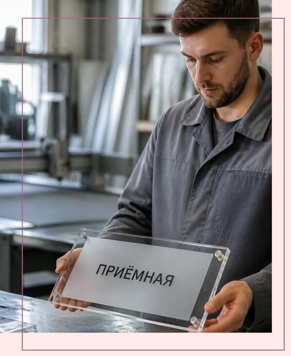 Таблички из оргстекла на заказ в Оренбурге от 3966 р. | Аванза-Рнб