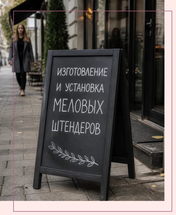 Меловые штендеры в Оренбурге по цене от 6610 р. | Аванза-Рнб